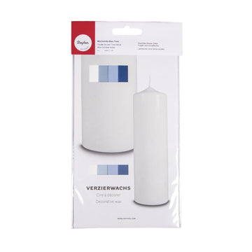 Wachsfolie Blau-Töne 20x6,5cm 4 Farben sort. SB-Btl 4Stück