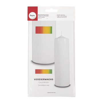 Wachsfolie-Regenbogen 20x10cm  Längsstreifen 1 Stück