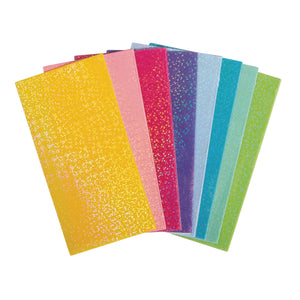Wachsfolie Glimmer-Set bunt 10x5cm 8 Farben sort.
