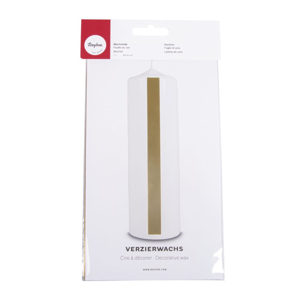 Verzierwachsplatte glänzend 200x100x05mm 1 Stück