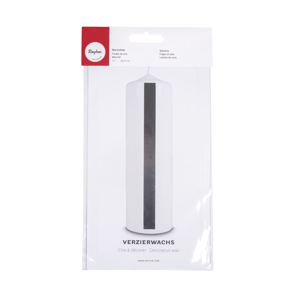 Verzierwachsplatte glänzend 200x100x05mm 1 Stück