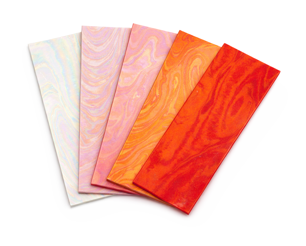 Verzier-Wachsfolie Rainbow marmoriert 20x10cm 1 Stück