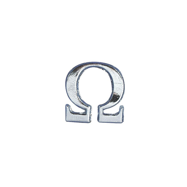 Wachsmotiv Alpha + Omega 2,5cm 2 Stück