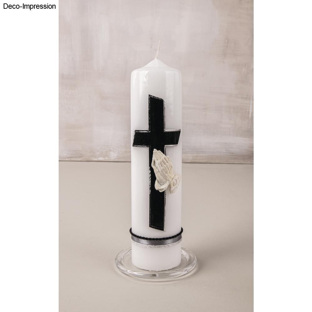 Wachsmotiv betende Hände 3,8x5,5cm Elfenbein 1 Stück