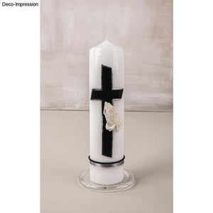 Wachsmotiv betende Hände 3,8x5,5cm Elfenbein 1 Stück