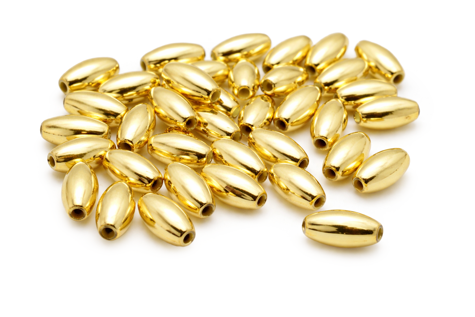 Wachsolive Acrylperle glänzend 6x3mm 200 Stück/Dose