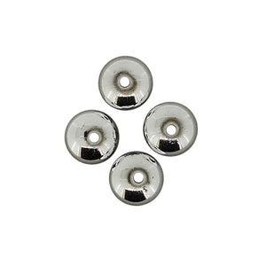 Wachsperle Linse silber 7x10mm 12 Stk./Dose
