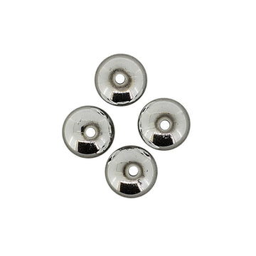 Wachsperle Linse silber 7x10mm 12 Stk./Dose