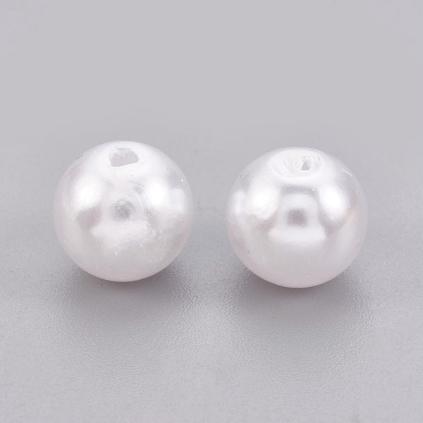 Wachsperle rund weiß 14mm 24 Stück / Dose