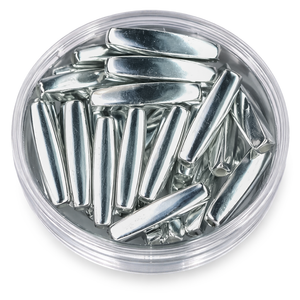 Wachsperle Röhre silber 4x18mm 30 Stk./Dose