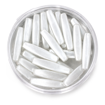 Wachsperle Röhre weiss 4x18mm 30Stk./Dose