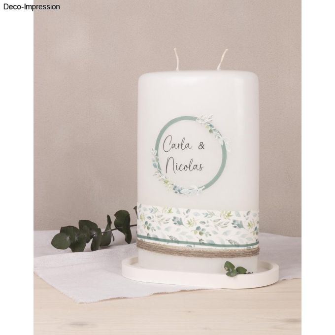 Wachsfolie Eukalyptus 20x10cm, SB-Btl. 1Stück, eukalyptus