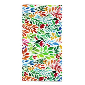 Wachsplatten Blumen und Blätter Watercolor 200x100x0,5mm 1 Bogen