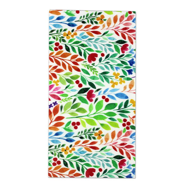 Wachsplatten Blumen und Blätter Watercolor 200x100x0,5mm 1 Bogen