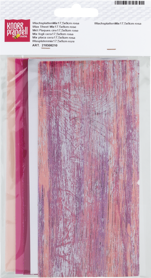 Wachsplatten-Sortiment „Sortierung Rosa“ 175 x 80 x 0,5 mm