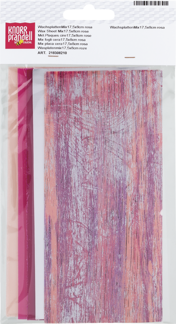Wachsplatten-Sortiment "Sortierung Rosa" 175 x 80 x 0,5 mm
