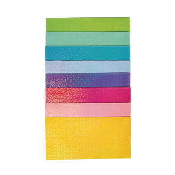 Wachsfolie Glimmer-Set bunt 10x5cm 8 Farben sort.