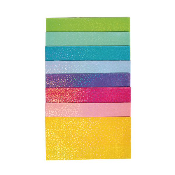 Wachsfolie Glimmer-Set bunt 10x5cm 8 Farben sort.