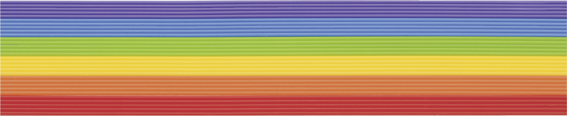 Wachsstreifen Set Grundfarben Regenbogen 200mm