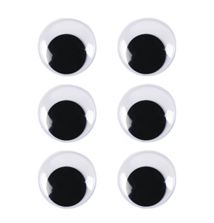Wackelaugen rund 30 mm 6 Stück/Btl