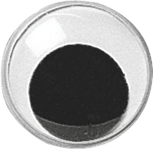 Wackelaugen aus Kunststoff rund schwarz weiß 20mm 10 Stück