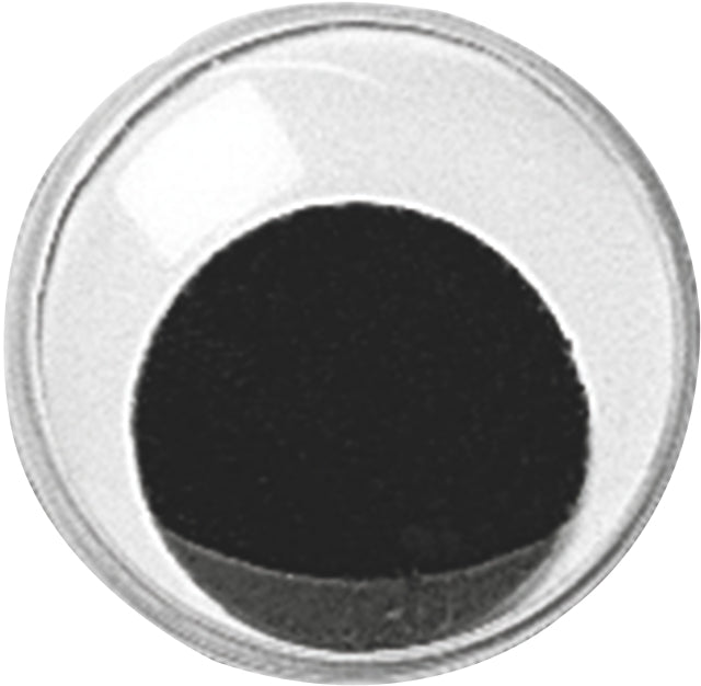 Wackelaugen aus Kunststoff rund schwarz weiß 20mm 10 Stück