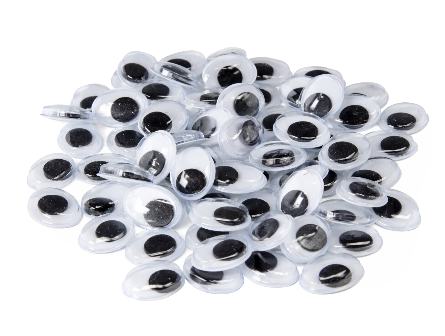 Wackelaugen oval 20mm 50 Stück