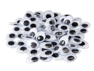 Wackelaugen oval 20mm 50 Stück