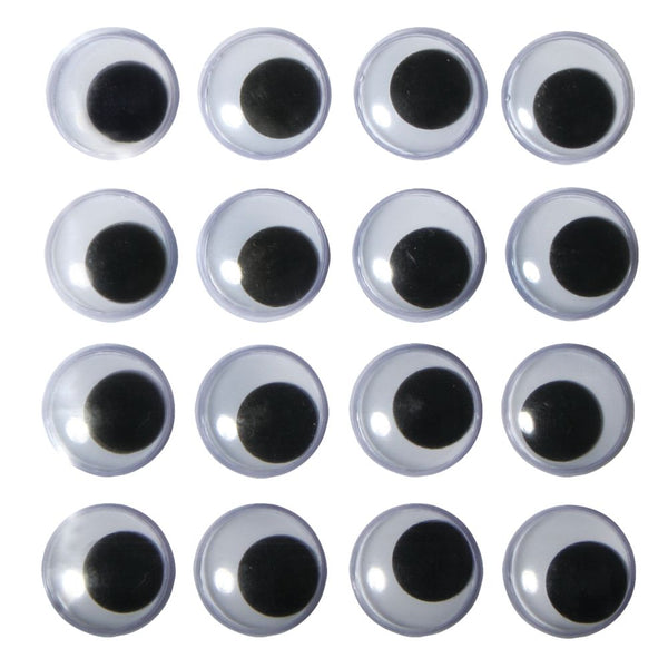 Wackelaugen aus Kunststoff rund 14 mm 50 Stück