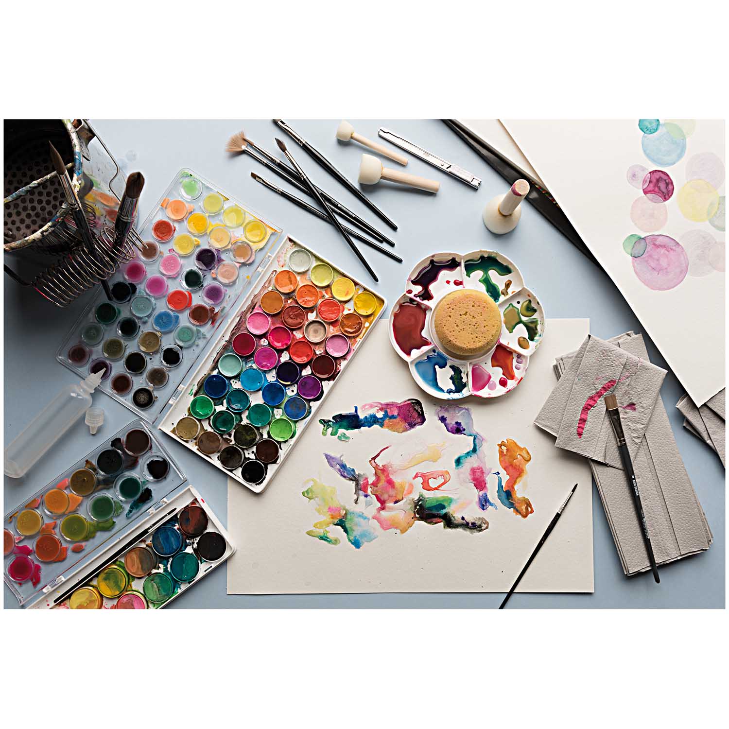 Rico Design Basic Water Colors Wasserfarbkasten 36 Farben