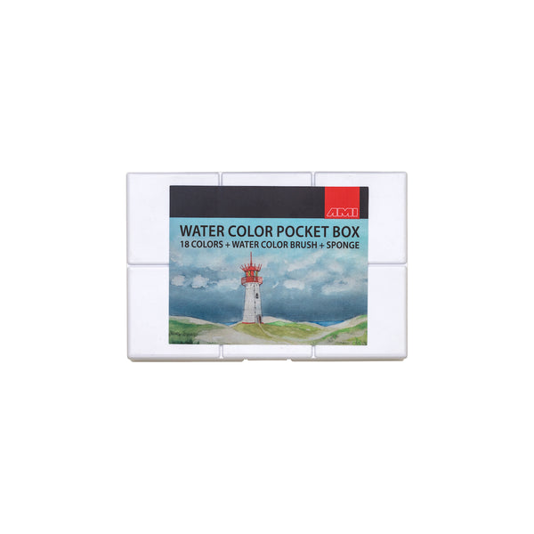 AMI Aquarell-Taschenbox 18+2