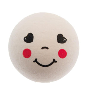 Wattekopf Gesicht lila