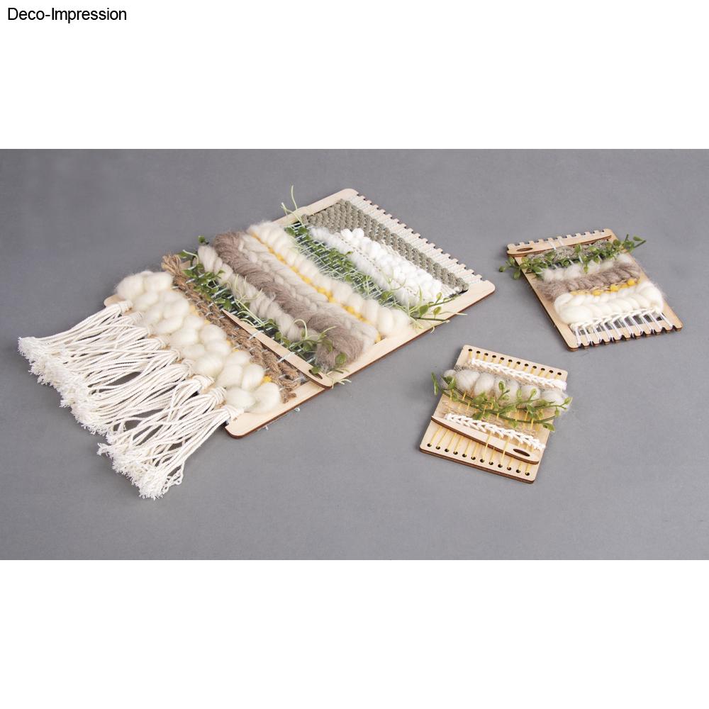 Holz Webrahmen Set FSC Mix Credit natur 9-21cm 11-teilig