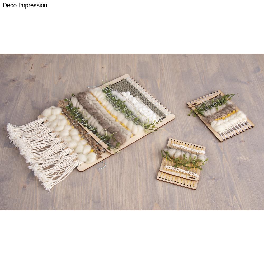 Holz Webrahmen Set FSC Mix Credit natur 9-21cm 11-teilig