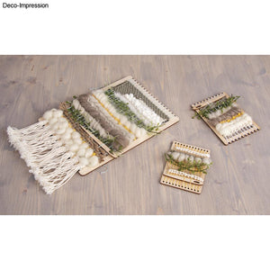 Holz Webrahmen Set FSC Mix Credit natur 9-21cm 11-teilig