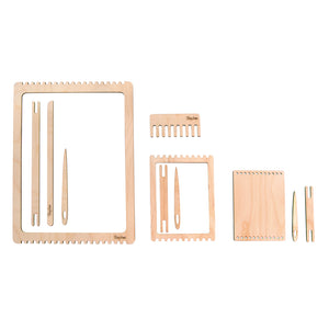 Holz Webrahmen Set FSC Mix Credit natur 9-21cm 11-teilig