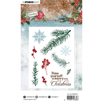 Studio Light Silikonstempel Äste/Beeren Sending Joy Nr.54 Set 15,5x11,5cm