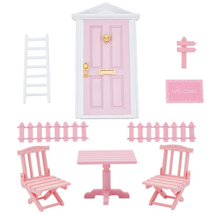 Wichtel- Feentüren Set rosa 9-teilig