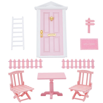 Wichtel- Feentüren Set rosa 9-teilig