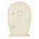 Holztüre V Miniatur  6,4x10x0,3cm natur
