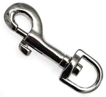 Bolzen Karabinerhaken 13x62mm runder Wirbel 2 Stück