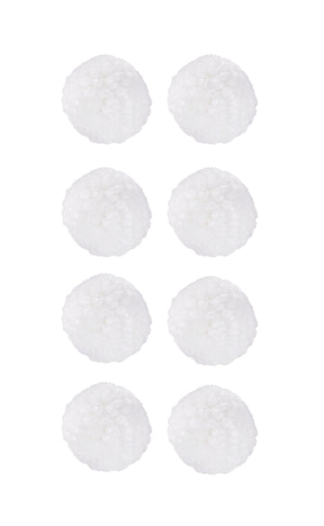 Woll-Pompons Pom Pom 20mm 8 Stück
