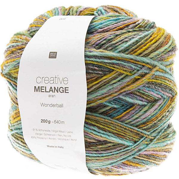 Rico Creative Melange Aran WONDERBALL Wolle 200g / 640m