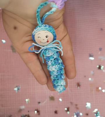 Crochet Pattern Worry Worm English PDF