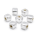 Wachsperle Würfel metallic 4x4x4mm 150 Stück / Dose
