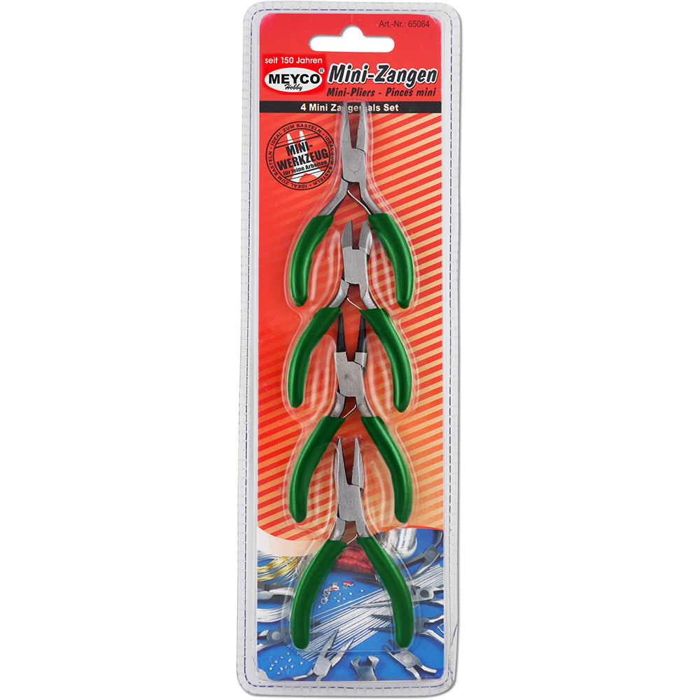 Mini-Zangen Set 4 Stück 7,5cm