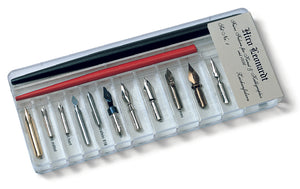 Hiro Leonhardt Zeichenfeder Set 14-teilig