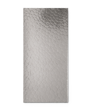 Zera-Wachsplatte geprägt Waben silber 200x100x0,5mm 1 Stück