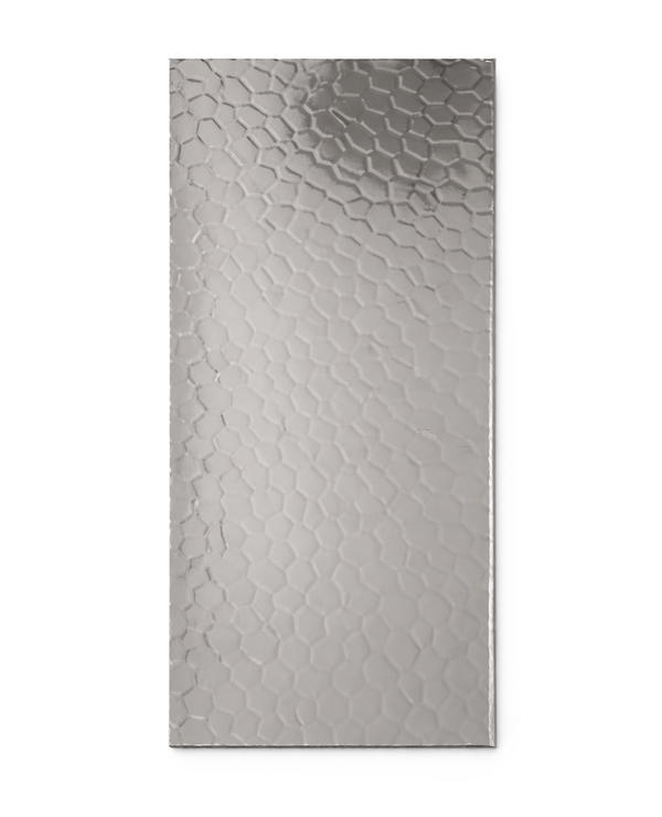 Zera-Wachsplatte geprägt Waben silber 200x100x0,5mm 1 Stück