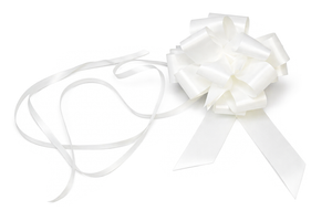 Ziehschleife mit Zugband 3cm breit Maschendurchmesser 12cm 1 Stück